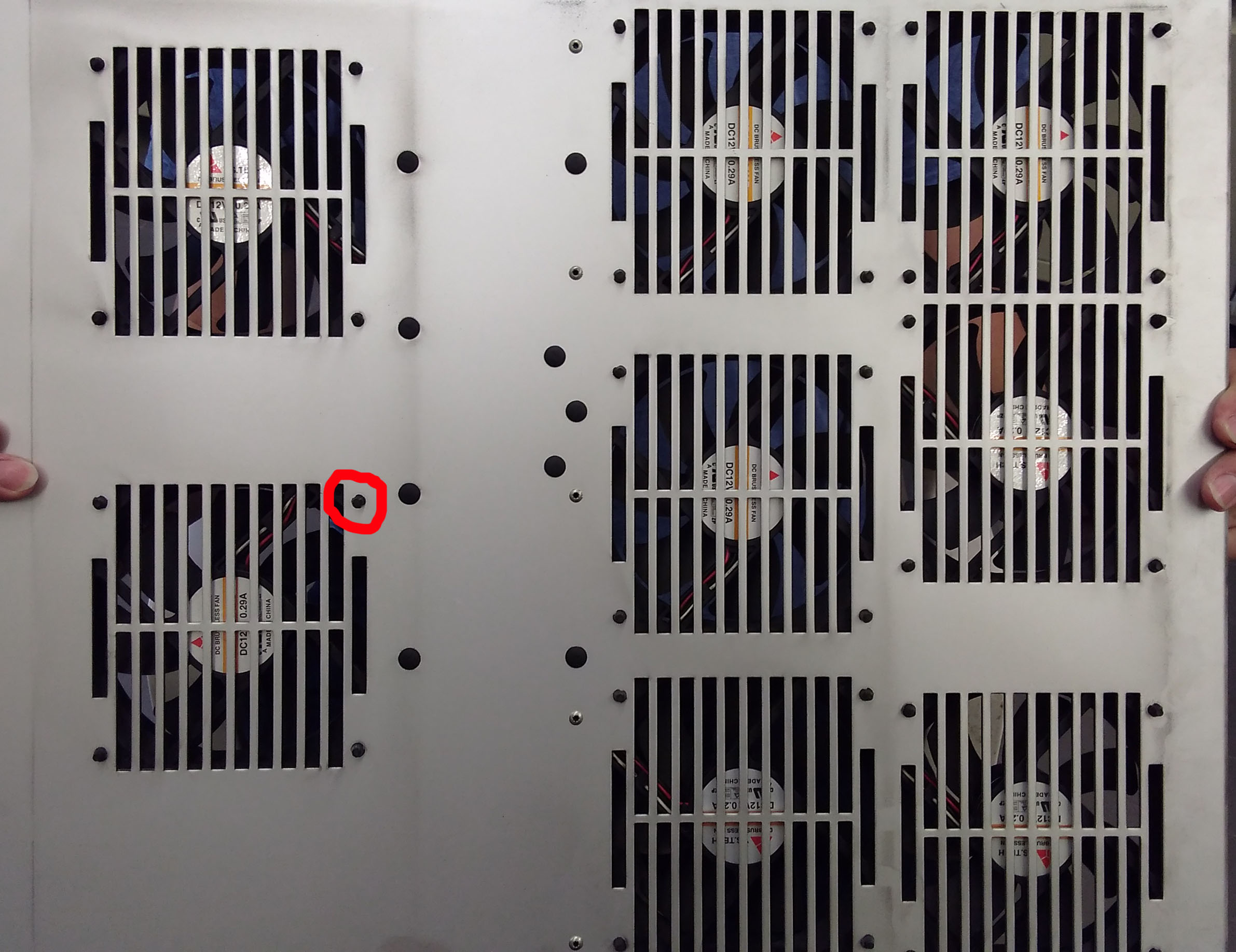 Lueftereinheit, Aussenseite